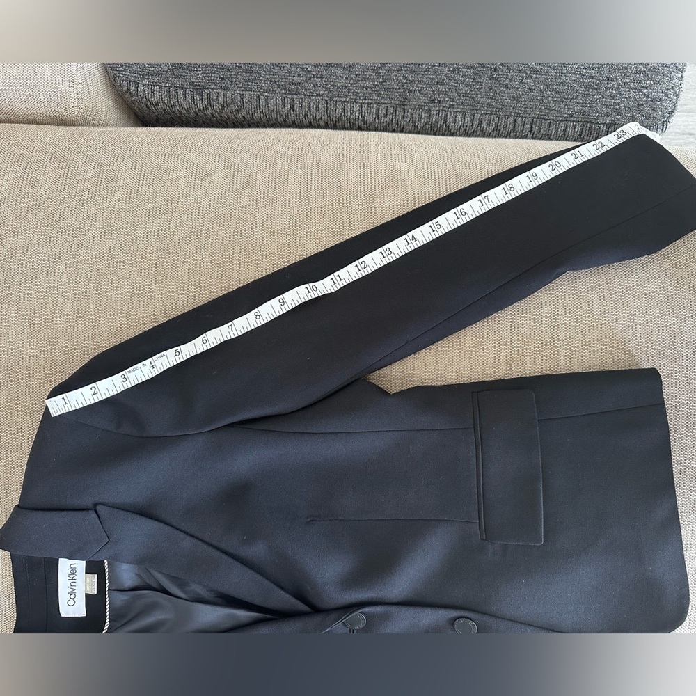 Black Button Up Petite Blazer Calvin Klein - Picture 10 of 13
